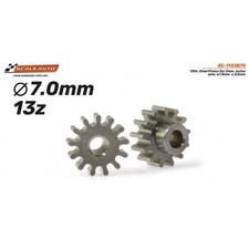 Scaleauto SC-1133B70 Steel Pinion 13t for 2mm motor shaft,  7,0mm x 2.5mm x2 