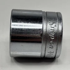 Snap On Tools FS281 3/8 Dr 6Pt SAE 7/8 Flank Dr Shallow Chrome Socket USA VTG