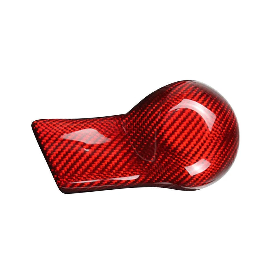 For Chevrolet Camaro 2010-2015 Carbon Fiber Car Inner Shift Knob Cover Case Red - Imagem 3 de 4