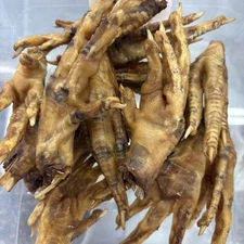 Smoked Chicken Feet hard crunchy dog treats, All-natural, USA Made and Sourced