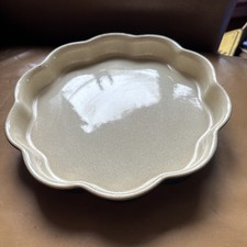 Bin DENBY Bakewell round fluted flan pie quiche oven dish 9”