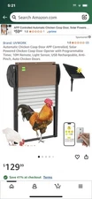 Automatic Chicken Coop Door Solar Powered Auto Chicken Door with Remote Light