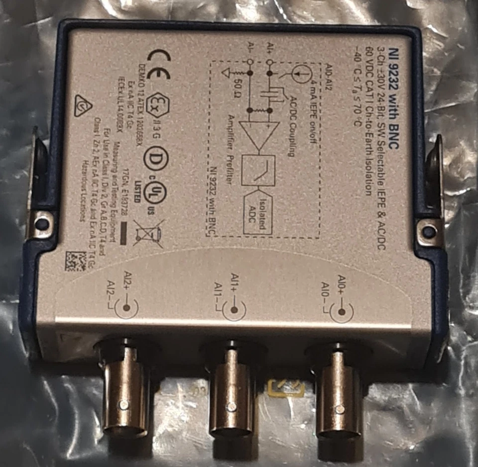 NI 9232 with BNC Sound and Vibration Input Module 140188B-01L - Image 2 of 4