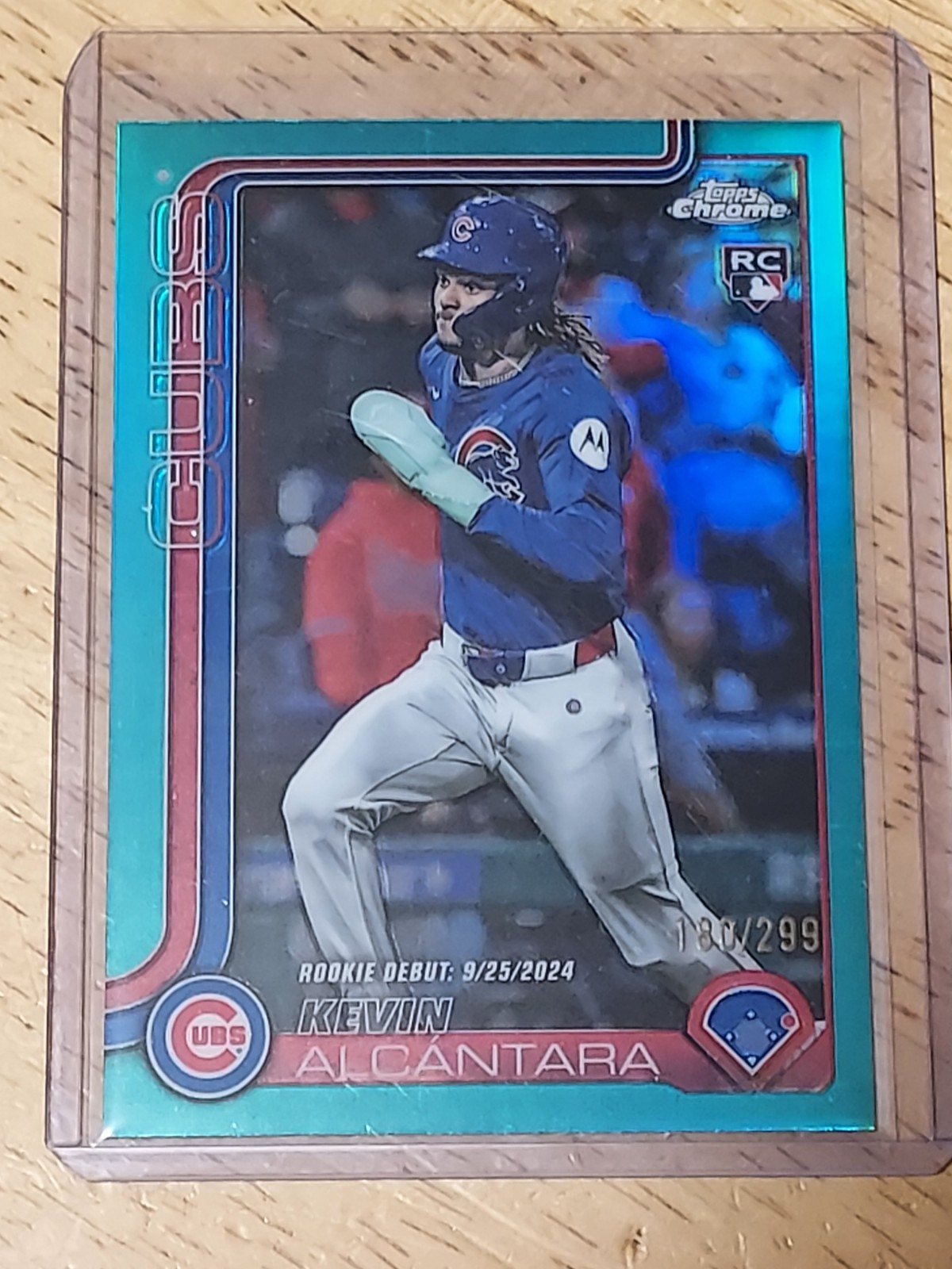 Kevin Alcantara Rookie Debut 2025 Topps Chrome Update #USC25 Teal Refractor /299