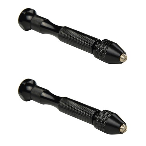 Confezione 2 Mini Trapano A Mano Forniture Artigianali per Fare Gioielli Bit Metallo - Foto 2 di 12