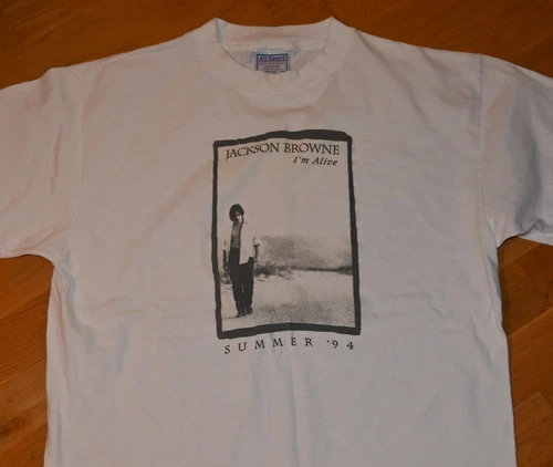 *1990's JACKSON BROWNE* vtg original 1994 TOUR rock concert 1990s vintage concert t-shirt, vintage, single stitch, B+ condition