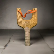 Vintage WHAM-O SPORTSMAN Wood Sling Shot, Pasadena, CA 7”