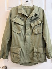 Vietnam War USAF Jungle Jacket OG-107 Ripstop Tropical Combat TSgt Gillespie M