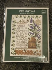 Imaginating Bee Strong Cross Stitch Kit Diane Arthurs 2947K Joshua 1:9 Bee Hive