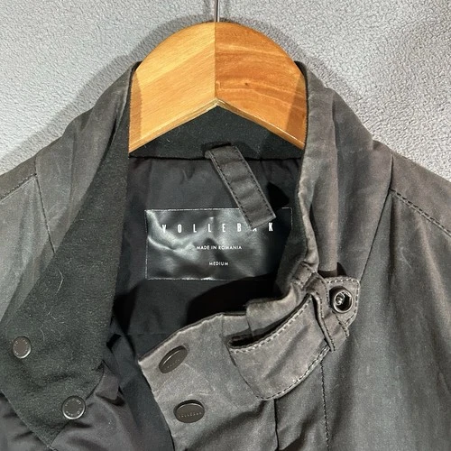 Vollebak Planet Earth Jacket Medium Black Waxed Cotton Beeswax Utility Coat image 4