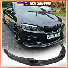 For BMW F22 M235i M240i M-Sport 2014-2019 Front Bumper Lip Splitters REAL CARBON