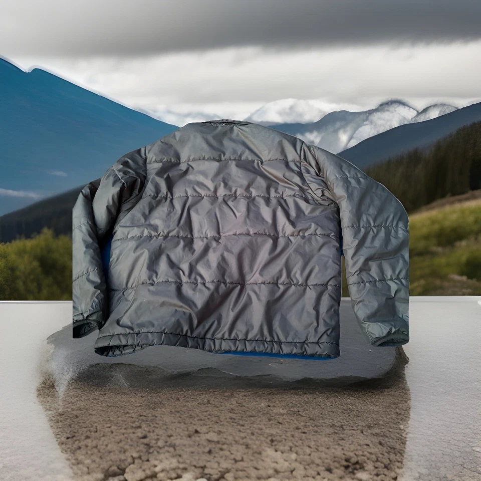 Chaqueta Patagonia 84030 01 Micro Puff Acolchada Negra Grande Usada Foto 2 de 4