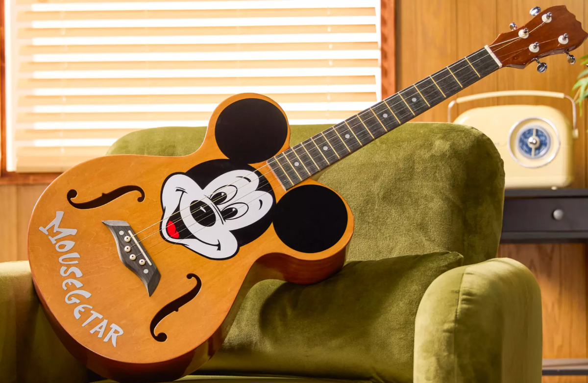 Disney Parks Mickey Mouse Club 70th Mousegetar Guitar Replica, NIB