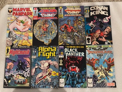 Lot of 22 vntg Marvel Comics- Micronauts, Chuck Norris, Spitfire, Black Panther