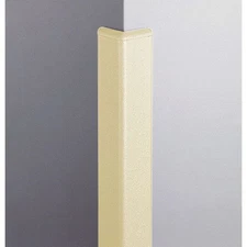 PAWLING CG-20-8-2 Corner Guard, Textured, Ivory, 2"W X 96"H