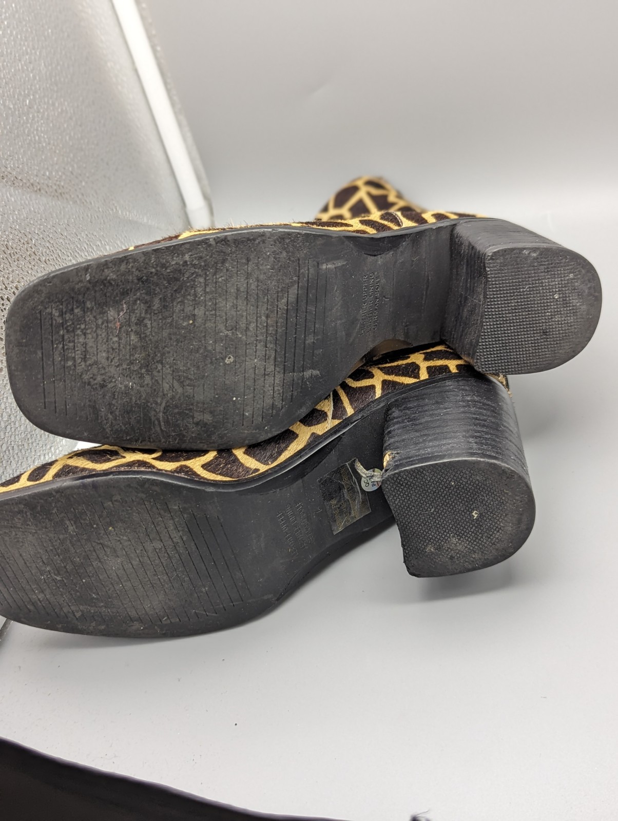 Intentionally Blank Size 7 Square Toe Giraffe Ani… - image 4