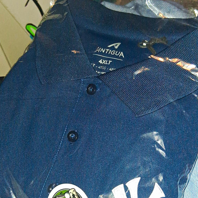 Antigua New York Yankees Blue Polo 4XLT Major League Baseball MLB