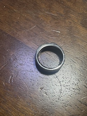 Oura Ring Generation 2 Activity Tracker - Silver, Heritage size 10 No Charger