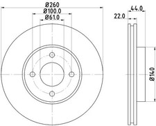 Disque de frein Nissan NOTE