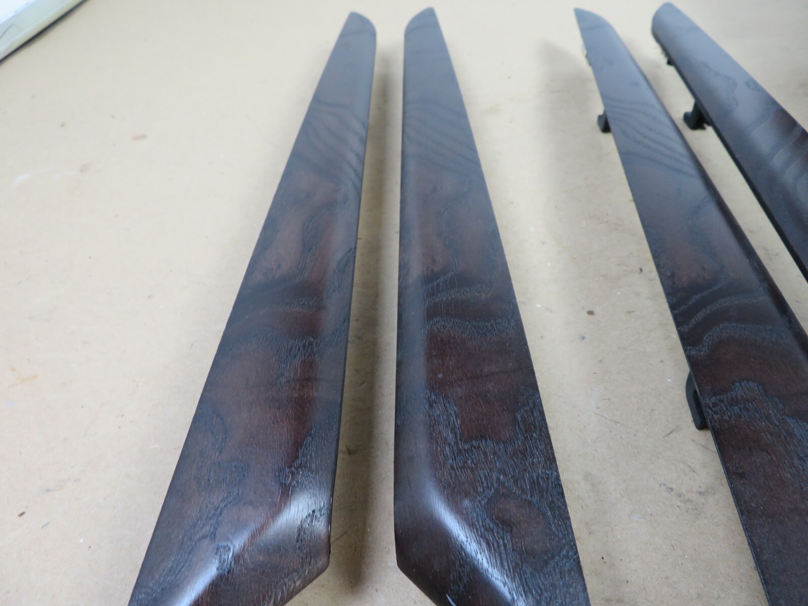 2014-2017 MASERATI GHIBLI CONSOLE SHIFTER TRIM W/ DOOR MOLDING WOOD SET OEM