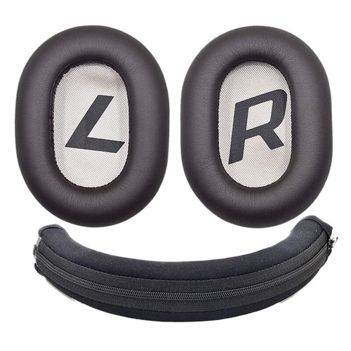 Coussinets D'oreille Et Bandeau De Remplacement Pour Beyerdynamic EDT 990 V - Velours Argent - Neuf
