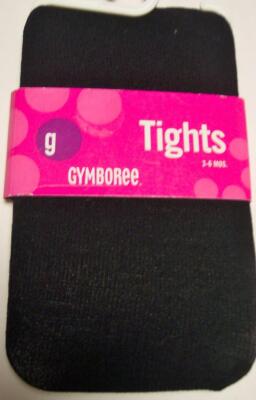 NWT 3-6 months Baby Girls GYMBOREE solid black tights holiday winter ...