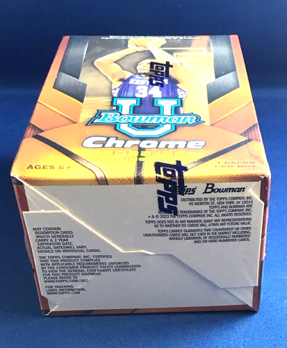 2022-23 Bowman Chrome University Basketball / 1 Box / Factory Sealed / + Sticker - Bild 5 von 6
