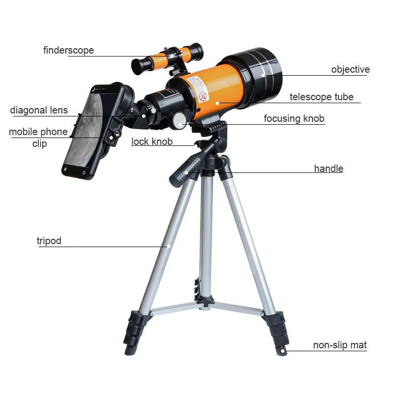 150X Refractive Astronomical Telescope with Phone Clip Night Vision Telescope    - Image 2 of 4