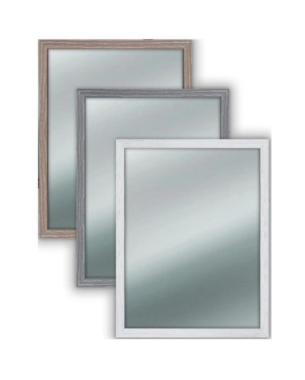 LUPIA CORNICI 1 Pezzo Specchio da Parete Rettangolare Shabby 44 x 34 cm 3 Colori