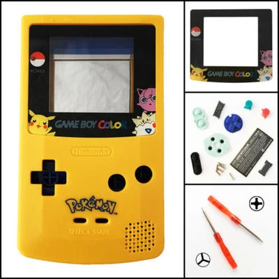 GBC Nintendo Game Boy Color Housing Shell LIMITED EDITION Pokemon Pikachu USA!