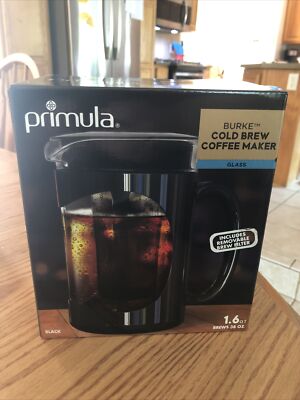 Primula Burke Cold Brew Maker...6 Cup Size, Dishwasher Safe, 1.6 Qt, Black.