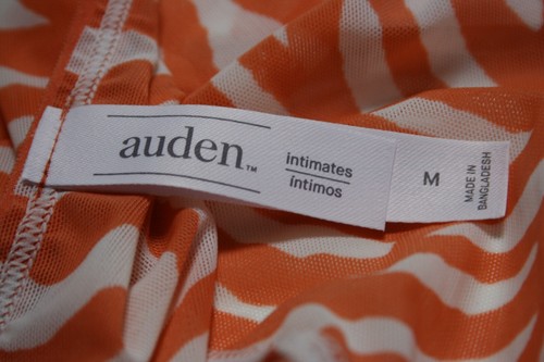 Auden High Cut Cheeky Bikini Underwear Orange Medium - Picture 4 of 5