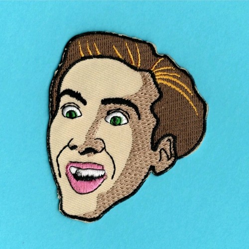 Nicolas Cage Fácil Planchar En Parche Coser Tesoro Nacional Patear Culo Ghost Rider Crood - Imagen 1 de 2