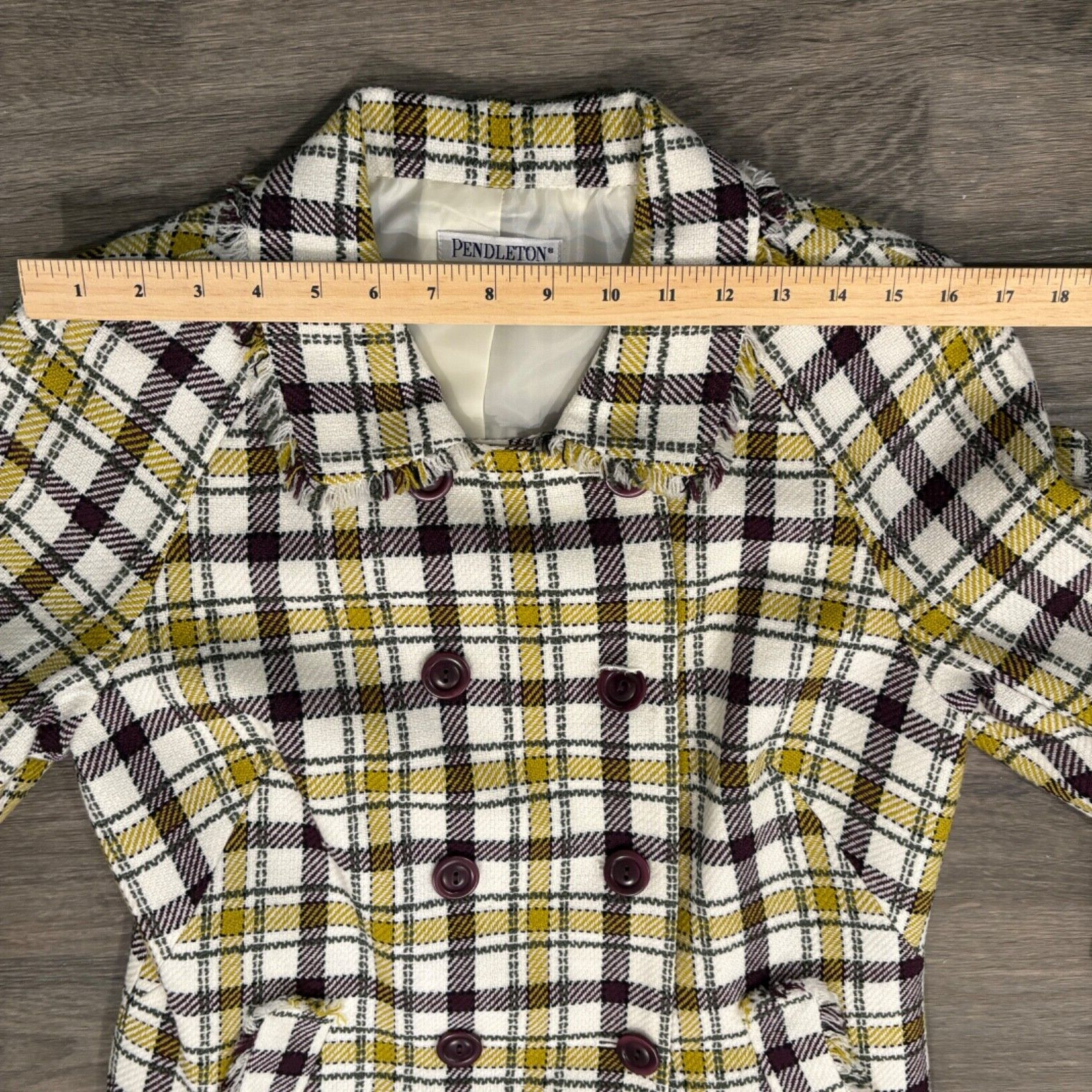 PENDLETON WOMENS BLAZER - PLAID DOUBLE-BREASTED F… - image 4