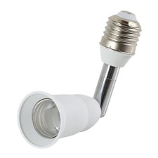 Light Socket Extender 90 Degree Bending E27 To E27 Bulb Base Lamp Holder 180 Deg