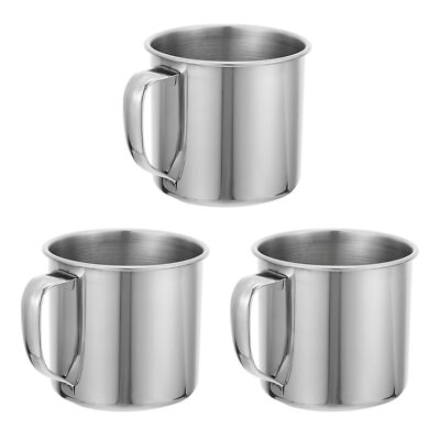 3Pcs Stainless Steel Mugs Unbreakable Small Kids Water Cups with