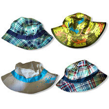 Lot of 4 Gymboree Boys Girls Bucket Sun Swim Beach Hats 8 10 12 14 EUC Y2K