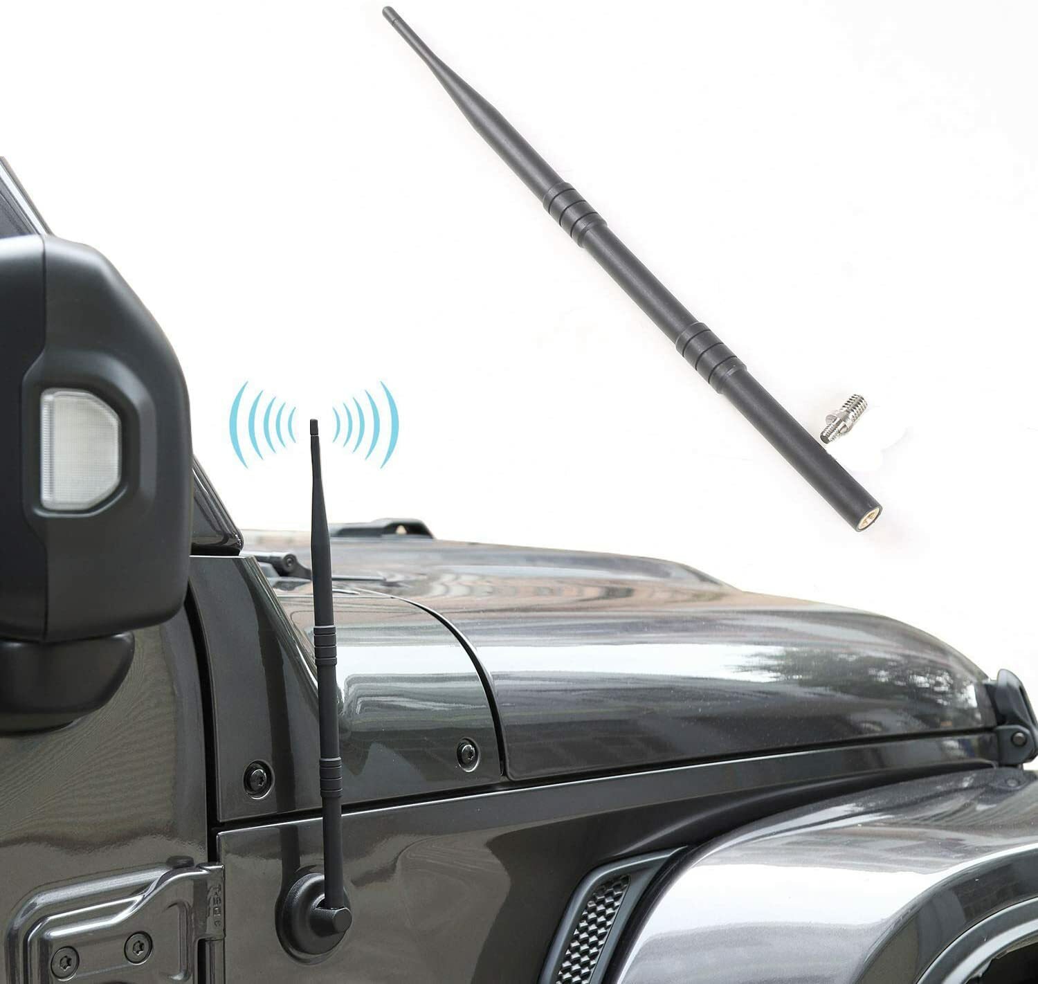 Antenna for Jeep Wrangler JK JKU JL JLU 2/4 Door 13" Flexible Car Radio Antenna