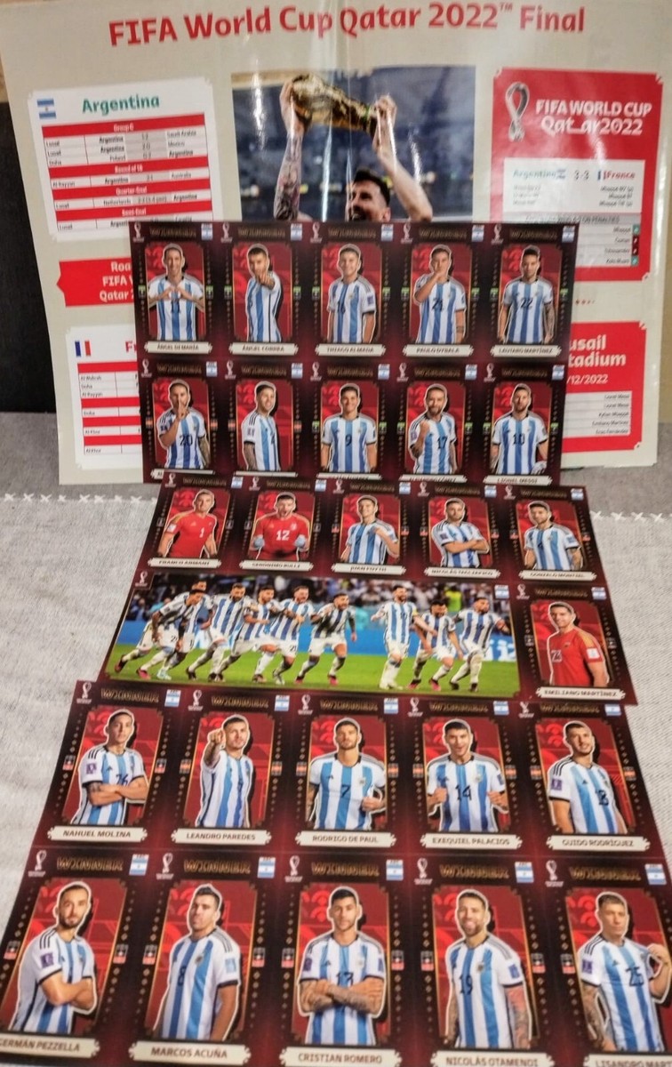 Panini WM 2022 Sticker - Winner Complete Set - Maxi Poster + 30 Sticker P 3818