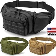 Tactical Concealed Carry Fanny Pack Holster Pouch Pistol Waist Gun Bag Belt