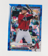 2021 Bowman Chrome Sapphire BCP-60 Seth Beer ARIZONA DIAMONDBACKS