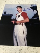 SONNY SIEBERT CLEVELAND INDIANS SIGNED AUTOGRAPHED 8X10 PHOTO