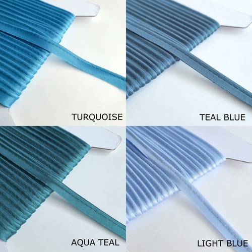 Satin insert piping cord fabric covered 2mm diameter with flange - Many Lengths - Picture 4 of 70