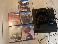 Sony Play Station PS4 Slim Console 500GB X5 Games X2 Controllers