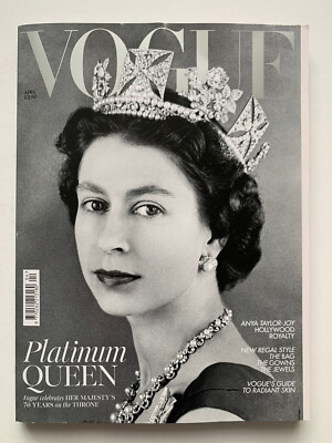 QUEEN ELIZABETH II ROYAL FAMILY PLATINUM JUBILEE UK VOGUE MAGAZINE