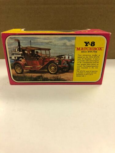 Vintage 1960's Lesney Matchbox 1914 Stutz Y-8 Car in Original Box Made In Englan - Picture 4 of 5