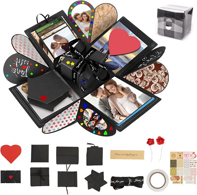 Überraschungsbox, Explosionsbox Bastelset für Geburtstag, Hochzeit, Jahrestag un