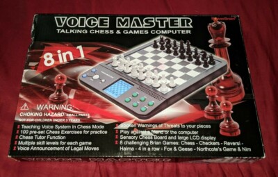 Talking Chess & Games Playing & Training Computer 8-in-1 by Voice Master WORKS