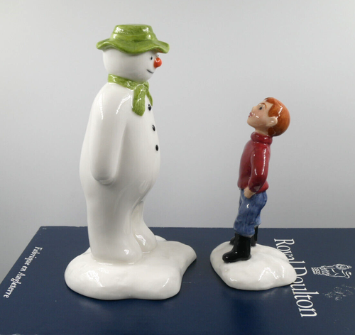 ROYAL DOULTON SNOWMAN AND JAMES BUILDS A SNOWMAN FIGURES BOX & CERT LTD EDN - Picture 6 of 6