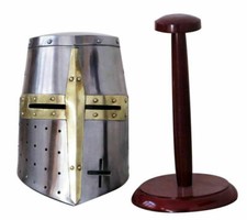 MEDIEVAL SUGARLOAF CRUSADER HELMET - KNIGHT TEMPLAR SUGAR LOAF ARMOUR HELMET